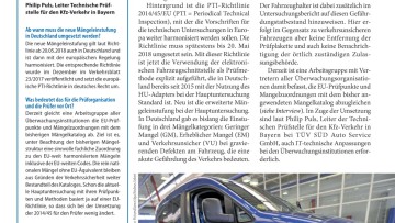 Fragen an ... Philip Puls, Leiter Technische Prüfstelle für den Kfz-Verkehr in Bayern