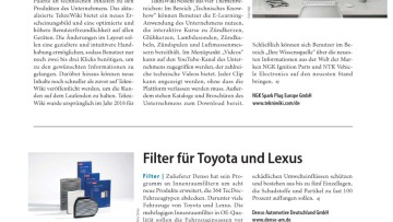 Filter für Toyota und Lexus