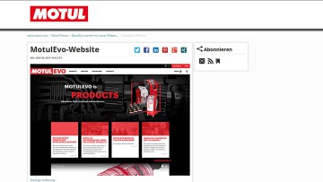 Motul Evo-Website Screen