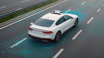 Autonomes Fahren mit Sensoren-Daten