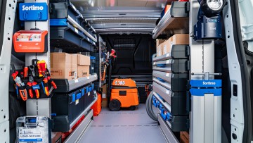 VW Transporter Sortimo  One Klick Regalsysteme
