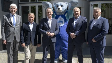 V.l.n.r.: Michael Kraft, Thomas Peckruhn, Arne Joswig, Detlef Peter Grün und Jeffrey Kilian 