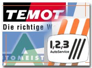 Temot kündigt Aus für 1,2,3-AutoService an Temot