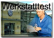 Werkstatttests vom TÜV Rheinland VW Werkstatttest