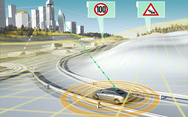 Roboterauto, selbstfahrend, Vernetzung, Telematik, Cartox, Car2x