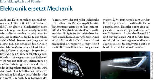 Elektronik ersetzt Mechanik