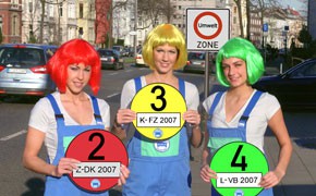 Umweltzone in München: Ansturm auf Feinstaub-Plaketten Umweltzone Feinstaubplakette