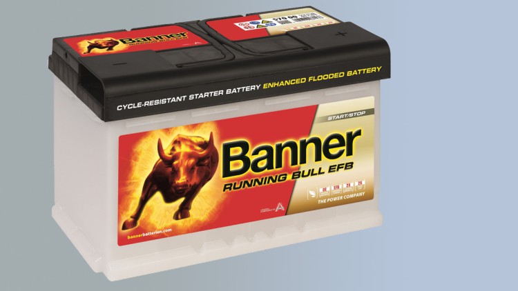Banner Batterie Running Bull EFB