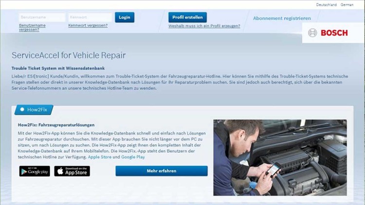 Bosch Trouble Ticket System