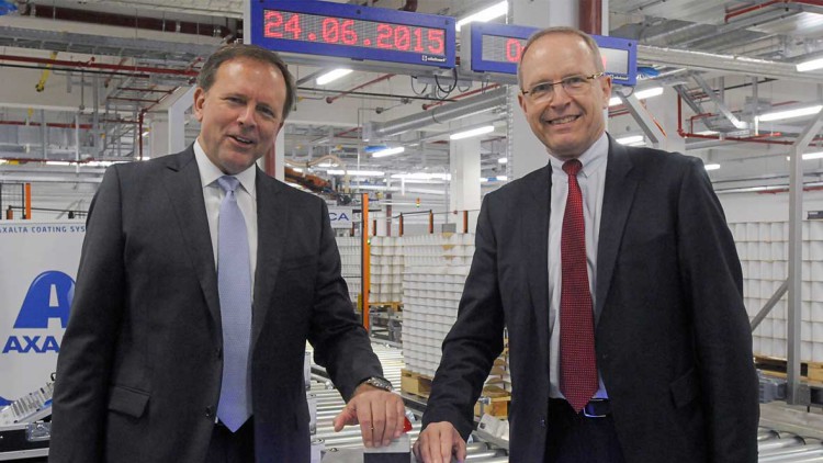 Wasserlack Produktionsstätte Axalta Wuppertal