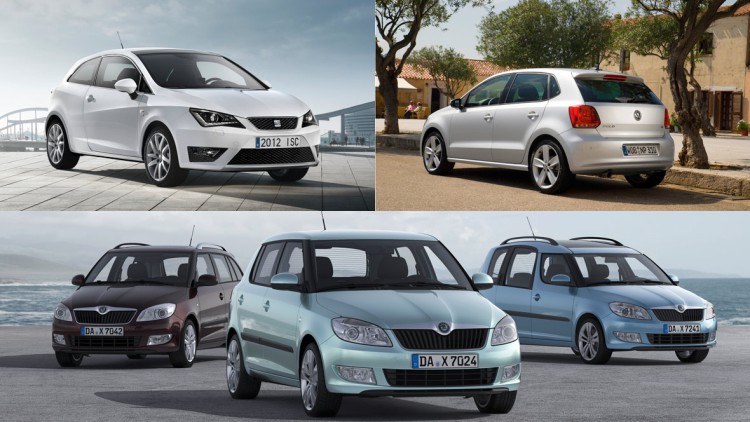 VW Polo (6R) Seat Ibiza (6J) Skoda Fabia Roomster (5J)