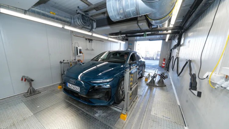 ADAC Wintertest Audi A6 e-tron