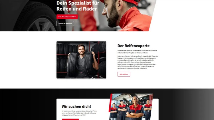 Neues Design: Relaunch von about.reifen.com 