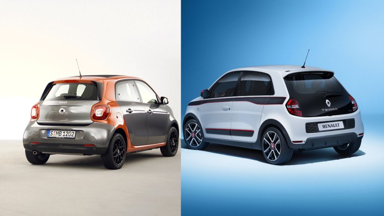 Smart Forfour Renault Twingo