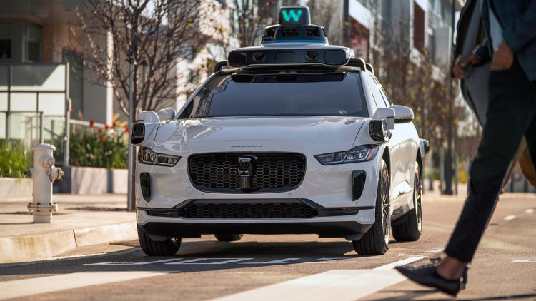 Waymo-Tesfahrzeug von Jaguar