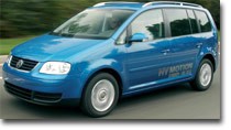 VW Touran mit Brennstoffzelle VW Touran Brennstoffzelle