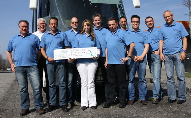 V.l.n.r.: Horst Regnath, Select AG; Wolfgang Steube, Partslife; Carsten Hepp, Centro; Jörg Dölicke, Automeister; Stavroula Vassia, Trost; Mitja Bartsch, Motoo; Thomas Sülzle, ATR; Patrick Graab, Carat; Michael Zehender, Bosch; Andreas Hesse, PV; Thomas Mi