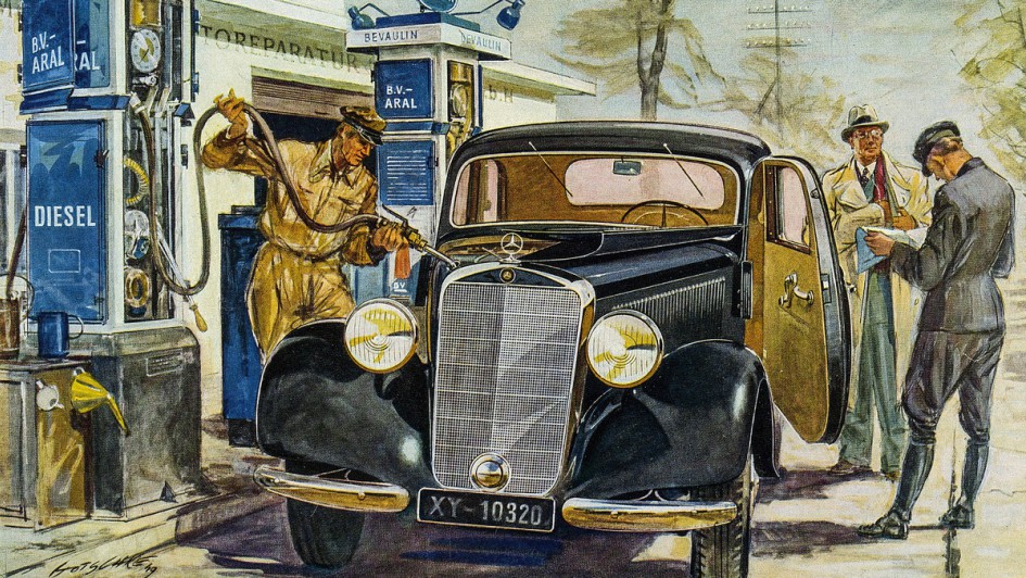 Machte den Diesel zur Massenbewegung – Der effiziente Mercedes 170 D debütierte 1949 und überzeugte vor allem Taxifahrer, Handelsvertreter und Familienväter