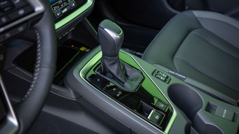 Schaltknüppel im Subaru Crosstrek, der die CVT bedient