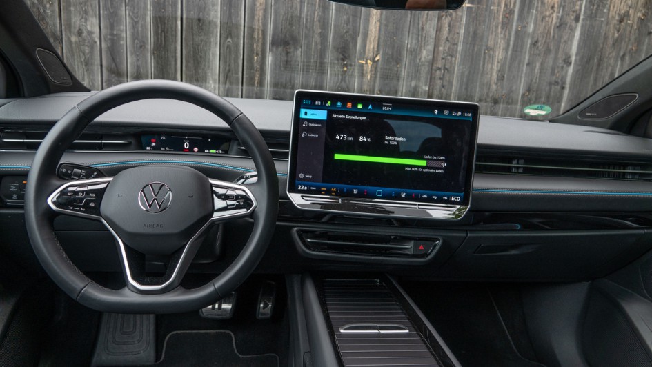 VW ID.7 Pro Cockpit von hinten aufgenommen