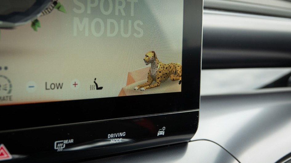 Smart #3 Brabus Display Infotainmentsystem mit animiertem Gepard