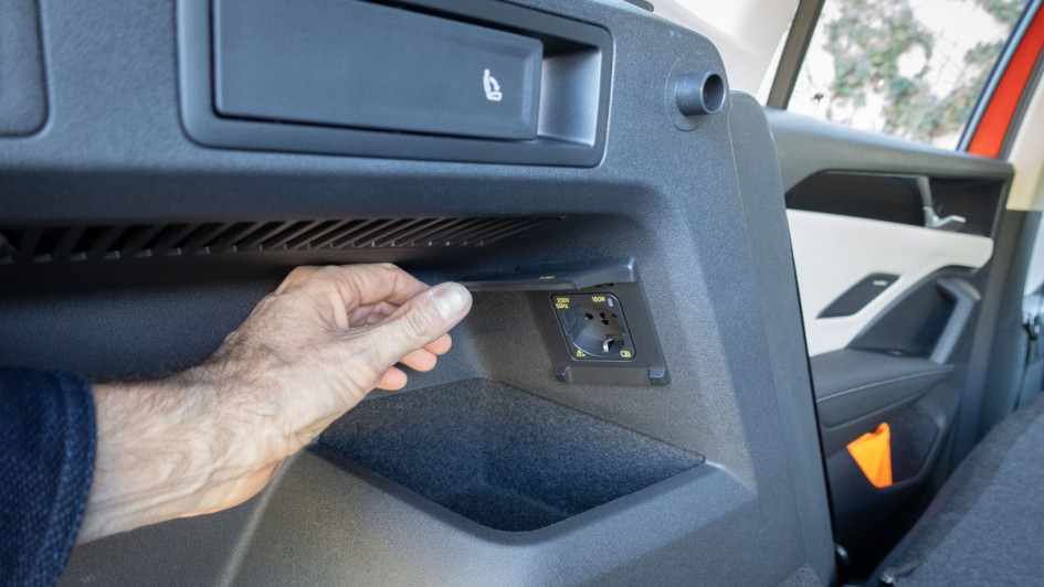 Umklappbare Rückbank im VW Tiguan