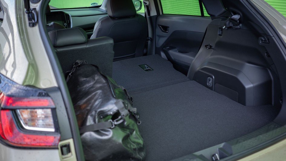 Umgelegte Rückbank im Subaru Crosstrek 2026