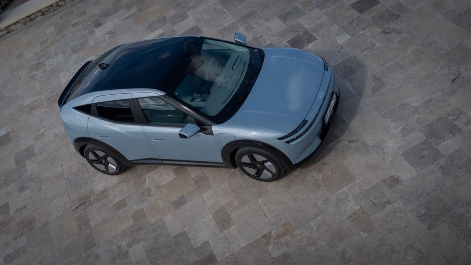 Ioniq 3 von schräg oben aufgenommen