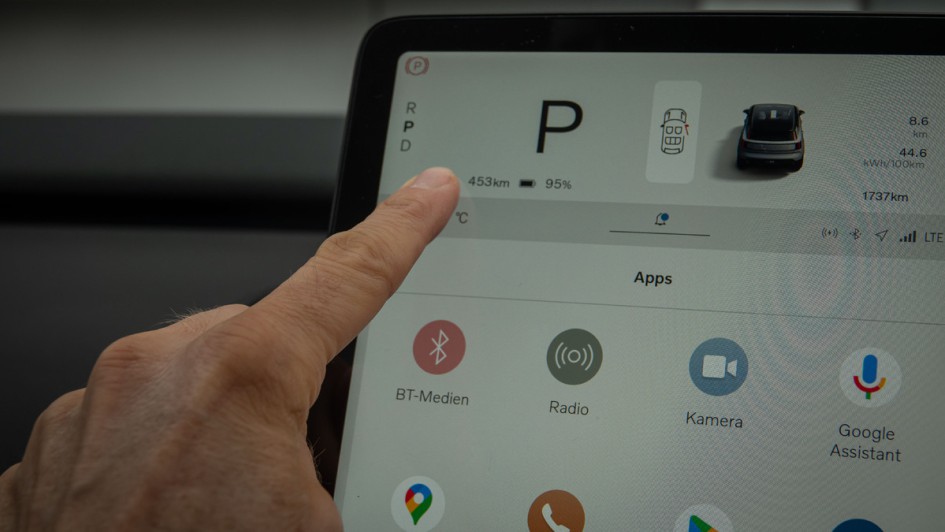 Volvo EX30 (Fahrbericht) Infodisplay 