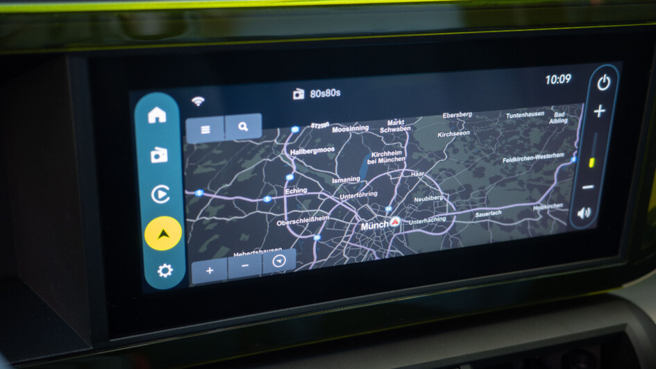 Ansicht des Navigationssystems im Grande Panda Hybrid