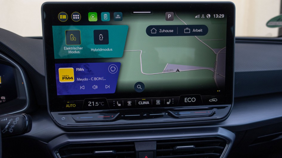 Individualisierung des Infotainment-Home-Screens im Seat Leon
