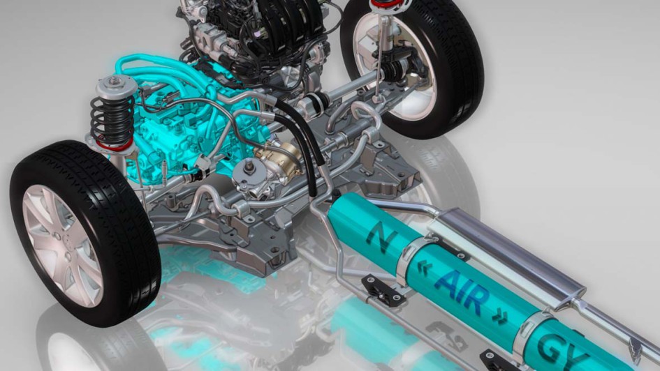 PSA-Hybrid mit Druckspeicher 