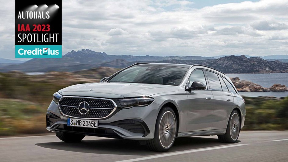 Mercedes E-Klasse T-Modell auf der Straße