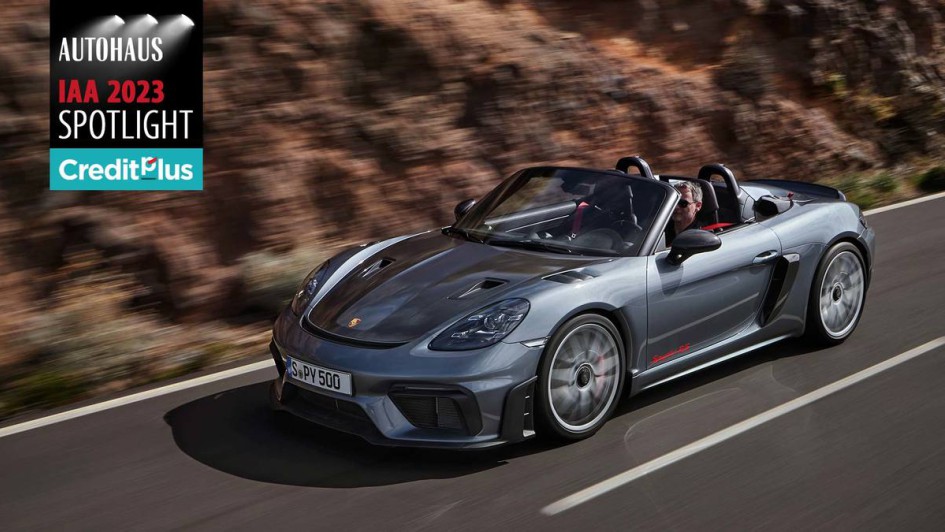Porsche 718 Spyder RS auf der Straße