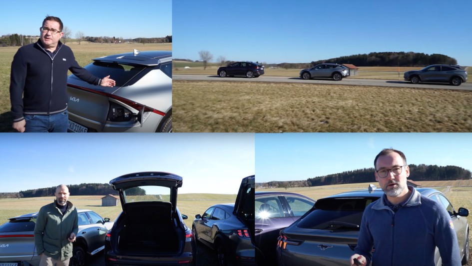 Das Duell: Audi Q4 40 E-tron// Kia EV 6 // Ford Mustang Mach –E