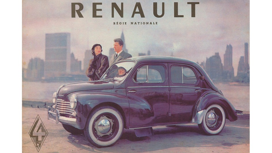 Französisches Volksauto für die Nachkriegszeit – Der charmante, kleine Renault 4 CV wurde 1946 eingeführt und entwickelte sich zum Exporterfolg