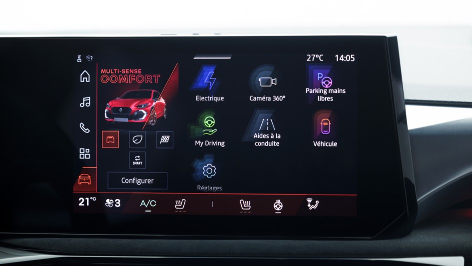 Touchscreen des neuen Renault Clio