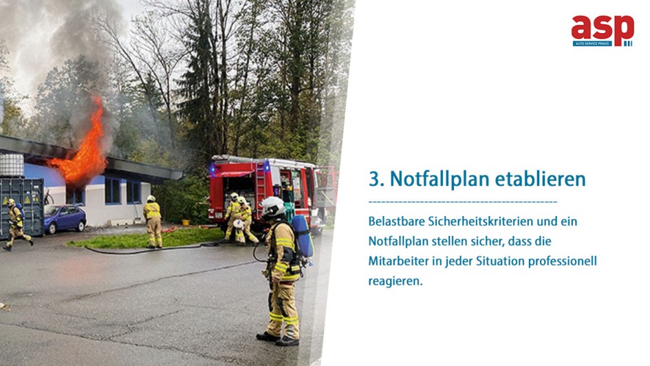 Werkstatt verunfalltes E-Auto