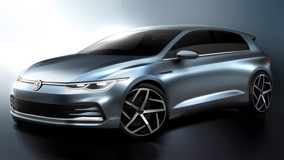 VW Golf 8 Skizze
